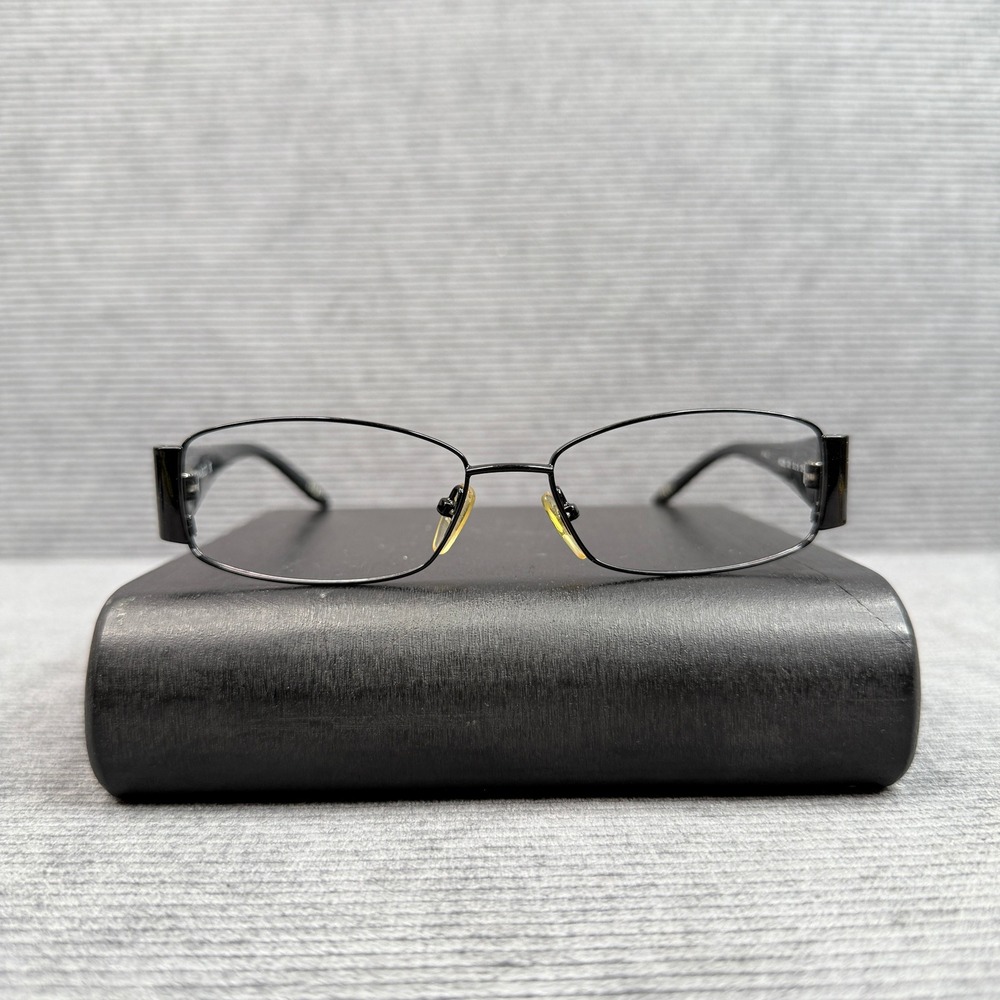 Nina Ricci NR2255 Black Oval Eyeglasses Metal Frames Womens Y2K